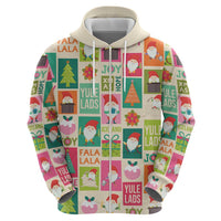Cute Yule Lads Christmas Zip Hoodie Icelandic Jolasveinar Hippie Style - Wonder Print Shop