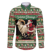 Yule Goat Personalized Family Matching Off Shoulder Short Dress and Hawaiian Shirt Scandanavian Mythology LT9 - Wonder Print Shop