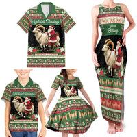 Yule Goat Personalized Family Matching Tank Maxi Dress and Hawaiian Shirt Scandanavian Mythology - Wonder Print Shop
