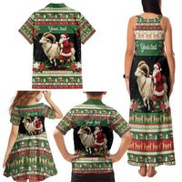 Yule Goat Personalized Family Matching Tank Maxi Dress and Hawaiian Shirt Scandanavian Mythology - Wonder Print Shop