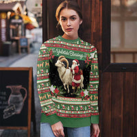Yule Goat Personalized Ugly Christmas Sweater Scandanavian Mythology - Wonder Print Shop