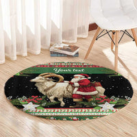 Yule Goat Personalized Round Carpet Scandanavian Mythology