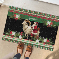 Yule Goat Personalized Rubber Doormat Scandanavian Mythology - Wonder Print Shop