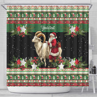 Yule Goat Personalized Shower Curtain Scandanavian Mythology