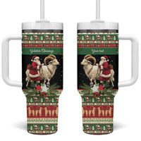 Yule Goat Personalized Tumbler With Handle Scandanavian Mythology - Wonder Print Shop