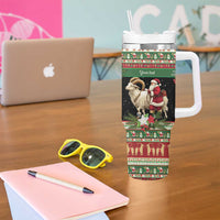 Yule Goat Personalized Tumbler With Handle Scandanavian Mythology - Wonder Print Shop