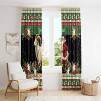Yule Goat Personalized Window Curtain Scandanavian Mythology - Wonder Print Shop