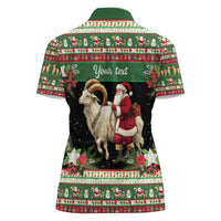 Yule Goat Personalized Women Polo Shirt Scandanavian Mythology - Wonder Print Shop