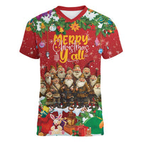 Yule Lads Personalized Women V-Neck T-Shirt Legend Icelands Jolasveinar - Wonder Print Shop