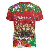 Yule Lads Personalized Women V-Neck T-Shirt Legend Icelands Jolasveinar - Wonder Print Shop