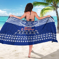 Toa Samoa Christmas Sarong Samoa Siva Tau Manuia Le Kerisimasi Blue Vibe - Wonder Print Shop