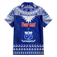 Personalised Toa Samoa Christmas Hawaiian Shirt Samoa Siva Tau Manuia Le Kerisimasi Blue Vibe - Wonder Print Shop