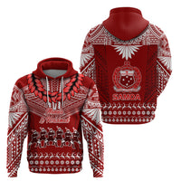 Toa Samoa Christmas Hoodie Samoa Siva Tau Manuia Le Kerisimasi Red Vibe - Wonder Print Shop