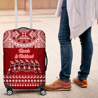 Toa Samoa Christmas Luggage Cover Samoa Siva Tau Manuia Le Kerisimasi Red Vibe - Wonder Print Shop