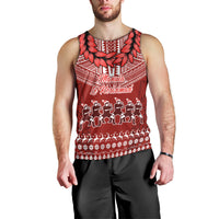 Toa Samoa Christmas Men Tank Top Samoa Siva Tau Manuia Le Kerisimasi Red Vibe - Wonder Print Shop