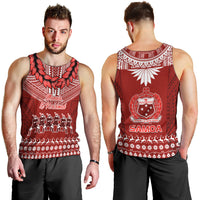 Toa Samoa Christmas Men Tank Top Samoa Siva Tau Manuia Le Kerisimasi Red Vibe - Wonder Print Shop