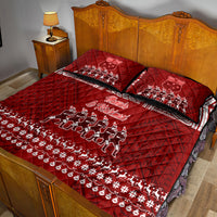 Toa Samoa Christmas Quilt Bed Set Samoa Siva Tau Manuia Le Kerisimasi Red Vibe - Wonder Print Shop