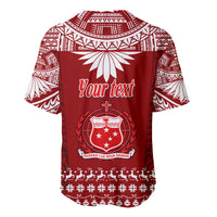Personalised Toa Samoa Christmas Baseball Jersey Samoa Siva Tau Manuia Le Kerisimasi Red Vibe LT9 - Wonder Print Shop