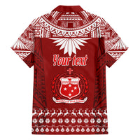 Personalised Toa Samoa Christmas Hawaiian Shirt Samoa Siva Tau Manuia Le Kerisimasi Red Vibe - Wonder Print Shop