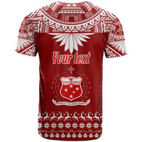 Personalised Toa Samoa Christmas T Shirt Samoa Siva Tau Manuia Le Kerisimasi Red Vibe - Wonder Print Shop