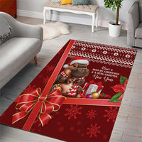 Funny Moo Deng Christmas Area Rug LT9 - Wonder Print Shop