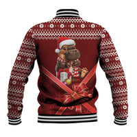 Funny Moo Deng Christmas Baseball Jacket LT9 - Wonder Print Shop