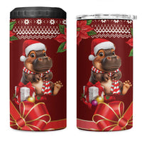 Funny Moo Deng Christmas 4 in 1 Can Cooler Tumbler LT9 - Wonder Print Shop