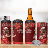 Funny Moo Deng Christmas 4 in 1 Can Cooler Tumbler LT9 - Wonder Print Shop