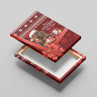 Funny Moo Deng Christmas Canvas Wall Art LT9 - Wonder Print Shop