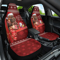 Funny Moo Deng Christmas Car Seat Cover LT9 - Wonder Print Shop