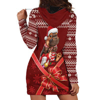 Funny Moo Deng Christmas Hoodie Dress - Wonder Print Shop