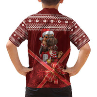 Funny Moo Deng Christmas Kid Hawaiian Shirt - Wonder Print Shop