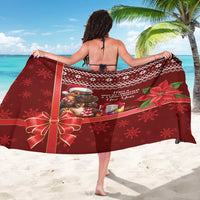 Funny Moo Deng Christmas Sarong - Wonder Print Shop