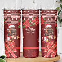 Funny Moo Deng Christmas Skinny Tumbler - Wonder Print Shop