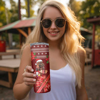 Funny Moo Deng Christmas Skinny Tumbler - Wonder Print Shop