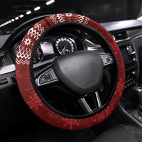 Funny Moo Deng Christmas Steering Wheel Cover - Wonder Print Shop