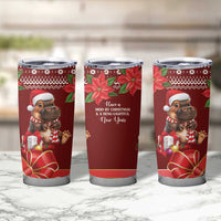 Funny Moo Deng Christmas Tumbler Cup - Wonder Print Shop