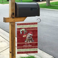 Moo Deng Moo-Ry Christmas Garden Flag Santa Baby Pygmy Hippo - Wonder Print Shop