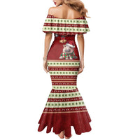 Moo Deng Moo-Ry Christmas Mermaid Dress Santa Baby Pygmy Hippo - Wonder Print Shop