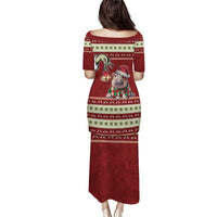 Moo Deng Moo-Ry Christmas Puletasi Santa Baby Pygmy Hippo - Wonder Print Shop