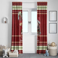Moo Deng Moo-Ry Christmas Window Curtain Santa Baby Pygmy Hippo - Wonder Print Shop