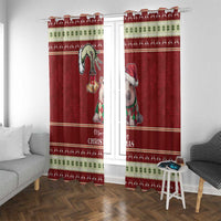 Moo Deng Moo-Ry Christmas Window Curtain Santa Baby Pygmy Hippo - Wonder Print Shop