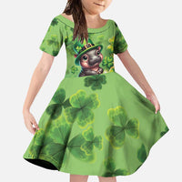 Leprechaun Moo Deng St Patricks Day Family Matching Mermaid Dress and Hawaiian Shirt LT9 - Wonder Print Shop