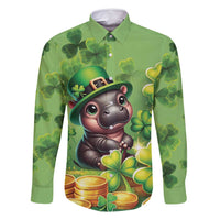Leprechaun Moo Deng St Patricks Day Family Matching Off Shoulder Maxi Dress and Hawaiian Shirt LT9 - Wonder Print Shop