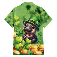 Leprechaun Moo Deng St Patricks Day Family Matching Tank Maxi Dress and Hawaiian Shirt - Wonder Print Shop