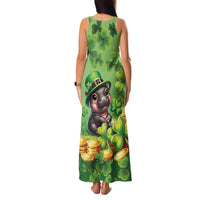 Leprechaun Moo Deng St Patricks Day Family Matching Tank Maxi Dress and Hawaiian Shirt - Wonder Print Shop