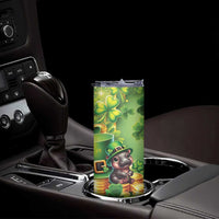 Leprechaun Moo Deng St Patricks Day Skinny Tumbler - Wonder Print Shop
