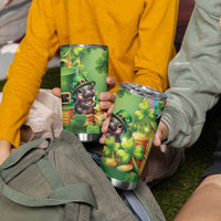 Leprechaun Moo Deng St Patricks Day Tumbler Cup - Wonder Print Shop