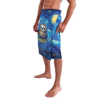 Sloth Life Is The Best Life Lavalava with Starry Night Sky - Wonder Print Shop