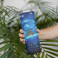Sloth Life Is The Best Life Skinny Tumbler with Starry Night Sky - Wonder Print Shop